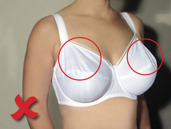 bad bra fitting symptoms